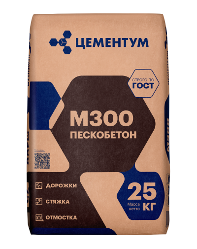 Пескобетон М300 (25 кг) front